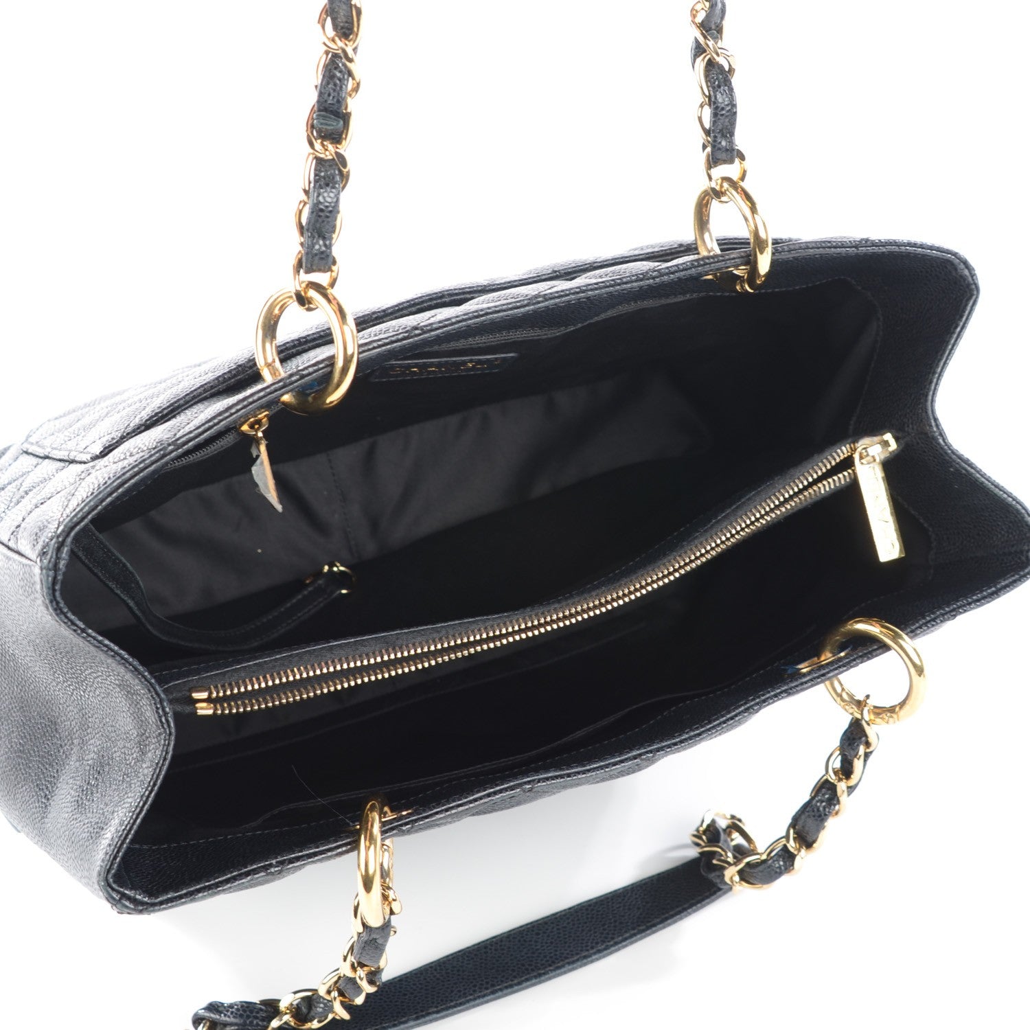 Chanel Caviar Quilted Grand Shopping Tote GST Black 5 of 7