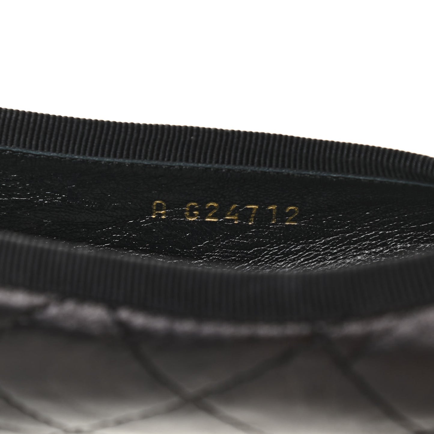 Lambskin Quilted Cambon Ballerina Flats 38 Black