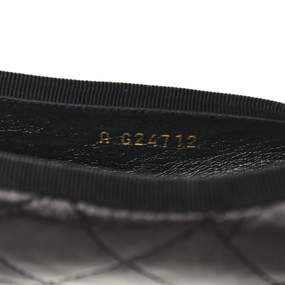 Chanel Lambskin Quilted Cambon Ballerina Flats 38 Black 8 of 11