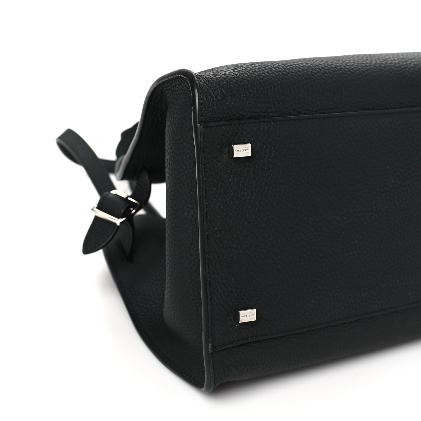 Matte Grained Calfskin Soft Margaux 12 Black