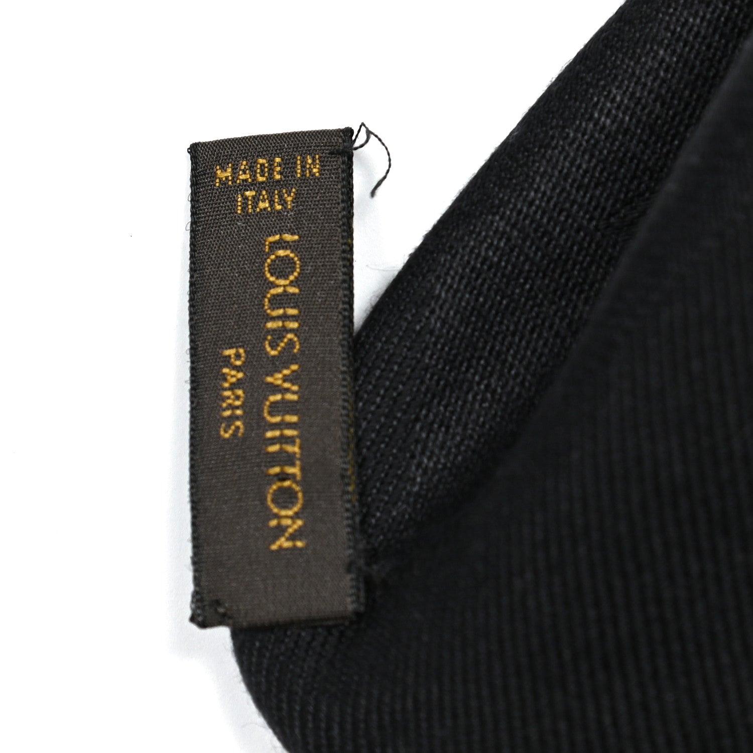 Louis Vuitton Silk Wool Monogram Shawl Black 7 of 7