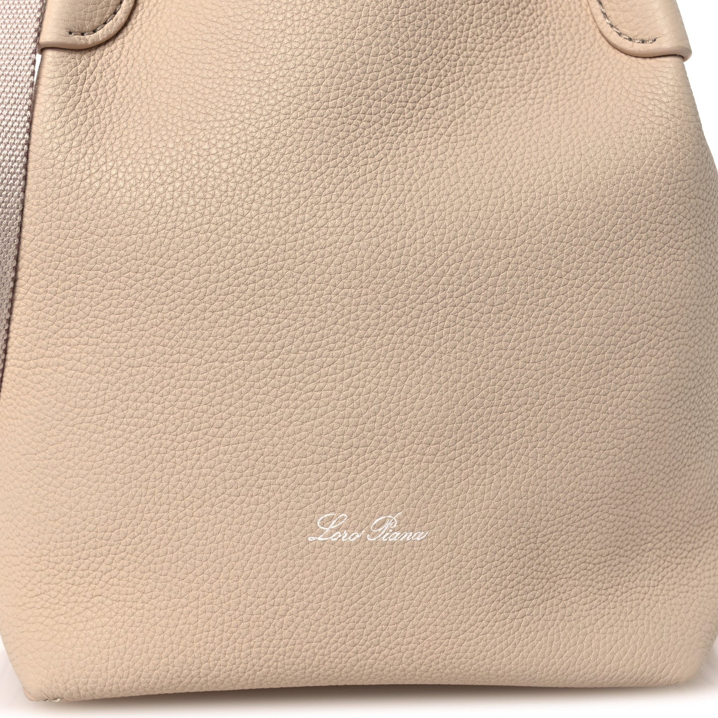 Grained Calfskin Small Bale Bag Marble