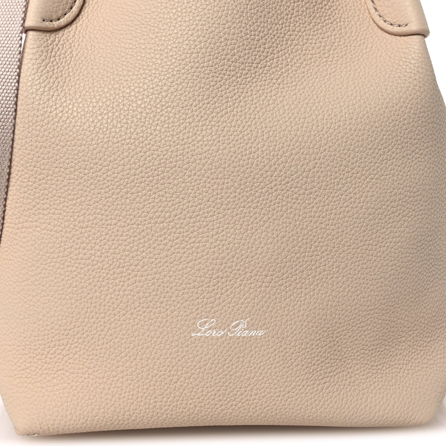 Loro Piana Grained Calfskin Small Bale Bag Marble 8 of 11