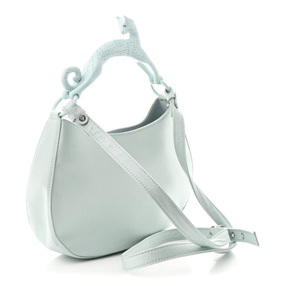 Lanvin Satin Cat Hobo Blue 3 of 8