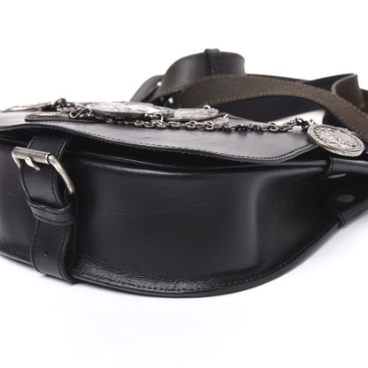Chanel Calfskin Medallion Coins Saddle Bag Black 6 of 7