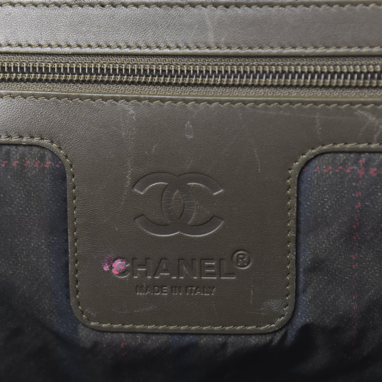 Chanel Nylon Quilted Coco Cocoon Bowler Khaki 6 of 15