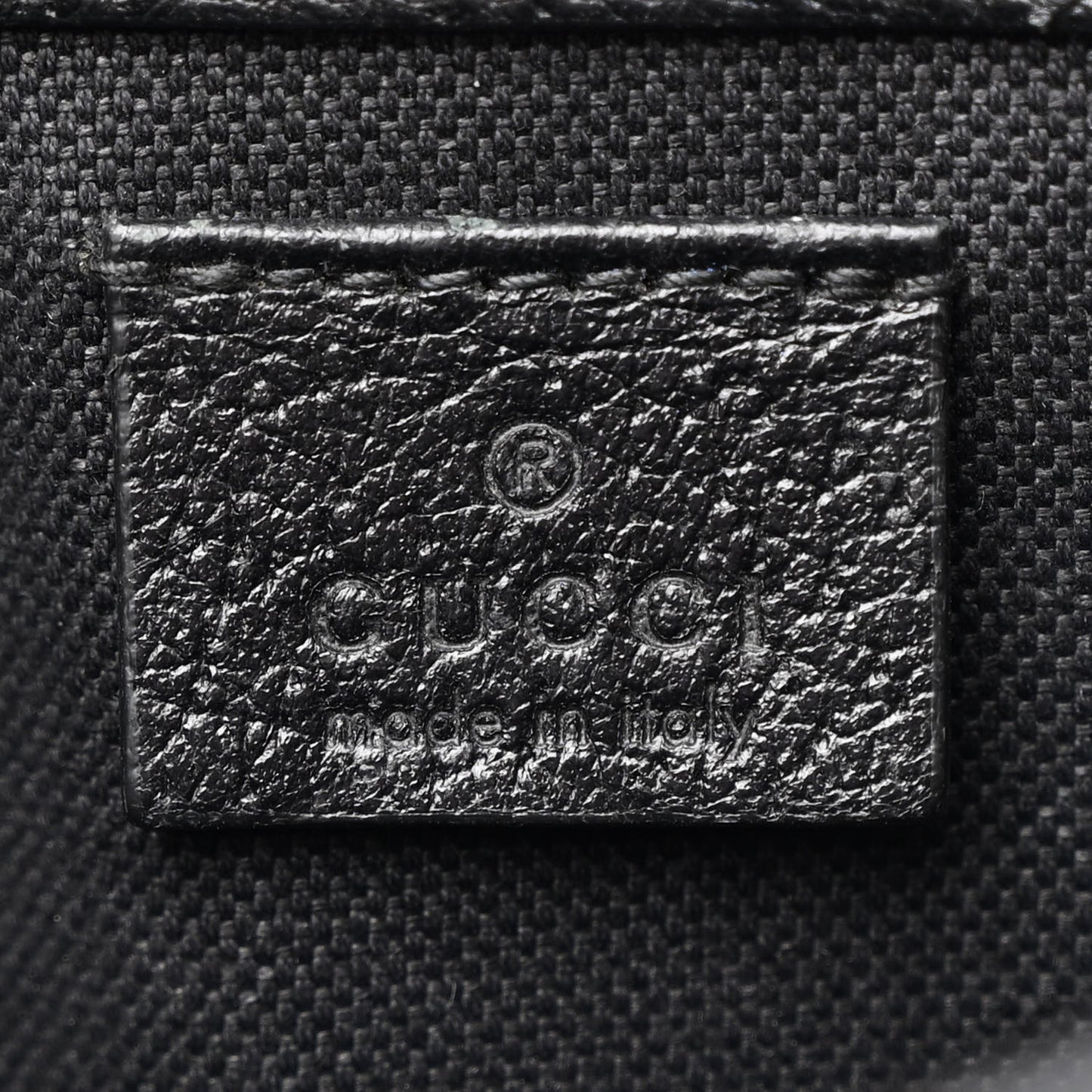 GG Supreme Monogram Psychedelic Slim Belt Bag Black