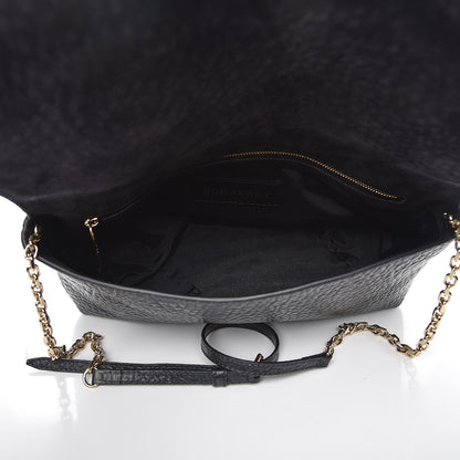 Burberry Signature Grain Medium Mildenhall Crossbody Bag Black 5 of 9