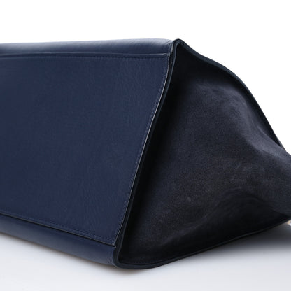 Celine Smooth Calfskin Suede Medium Tri-Color Trapeze Midnight 8 of 11