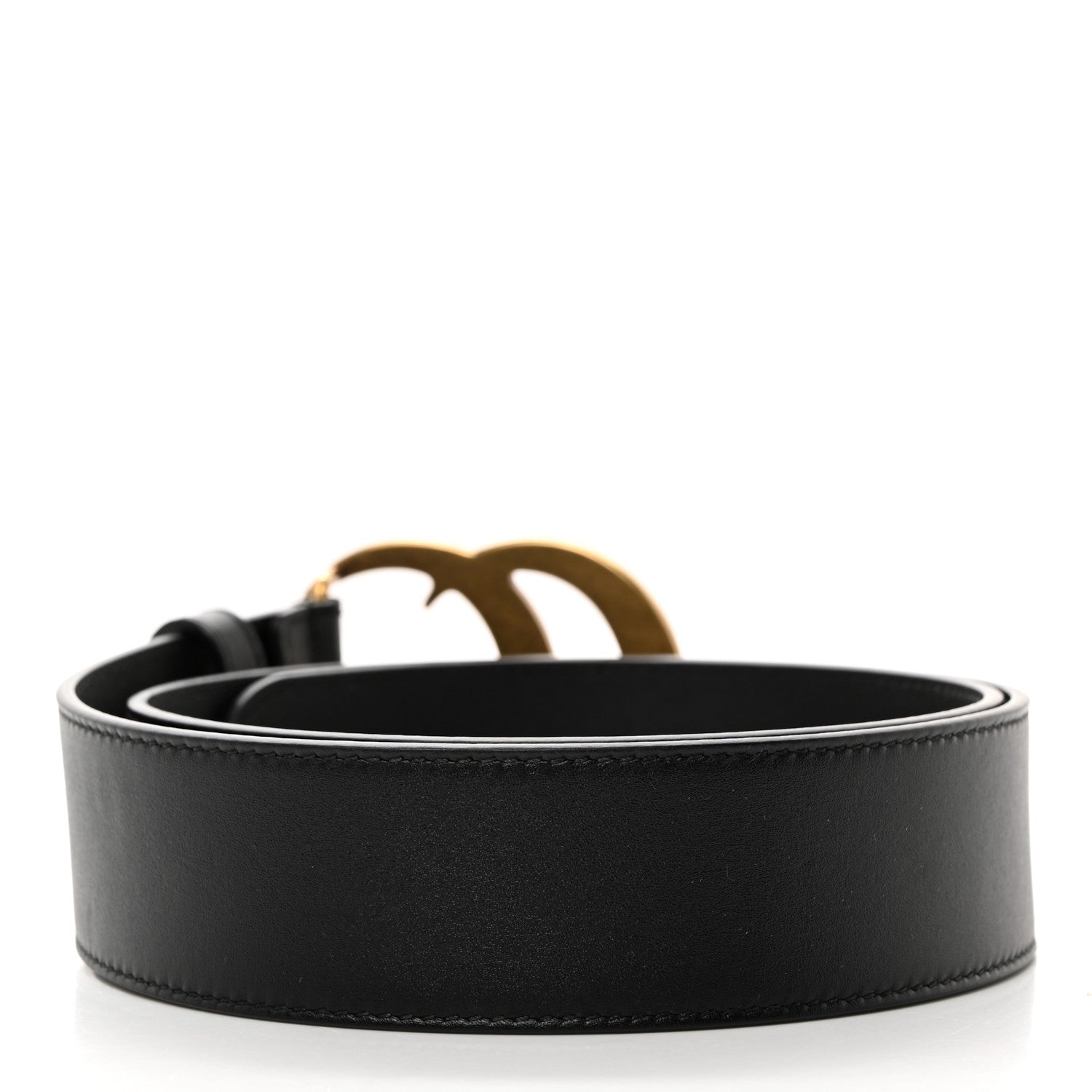Gucci Plutone Calfskin Double G 40mm Belt 75 30 Black 2 of 6