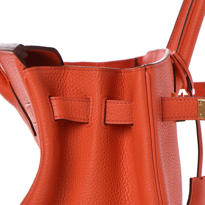 Hermes Togo Birkin 30 Orange Poppy 30 of 32