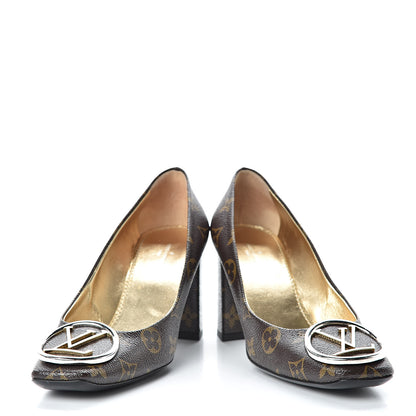 Louis Vuitton Monogram Madeleine Pumps 38 6 of 15
