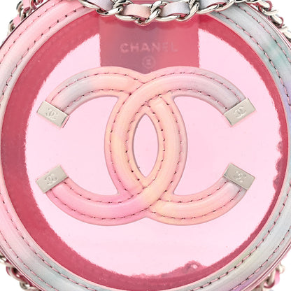 Chanel PVC Lambskin Filigree Round Clutch With Chain Pink 8 of 10