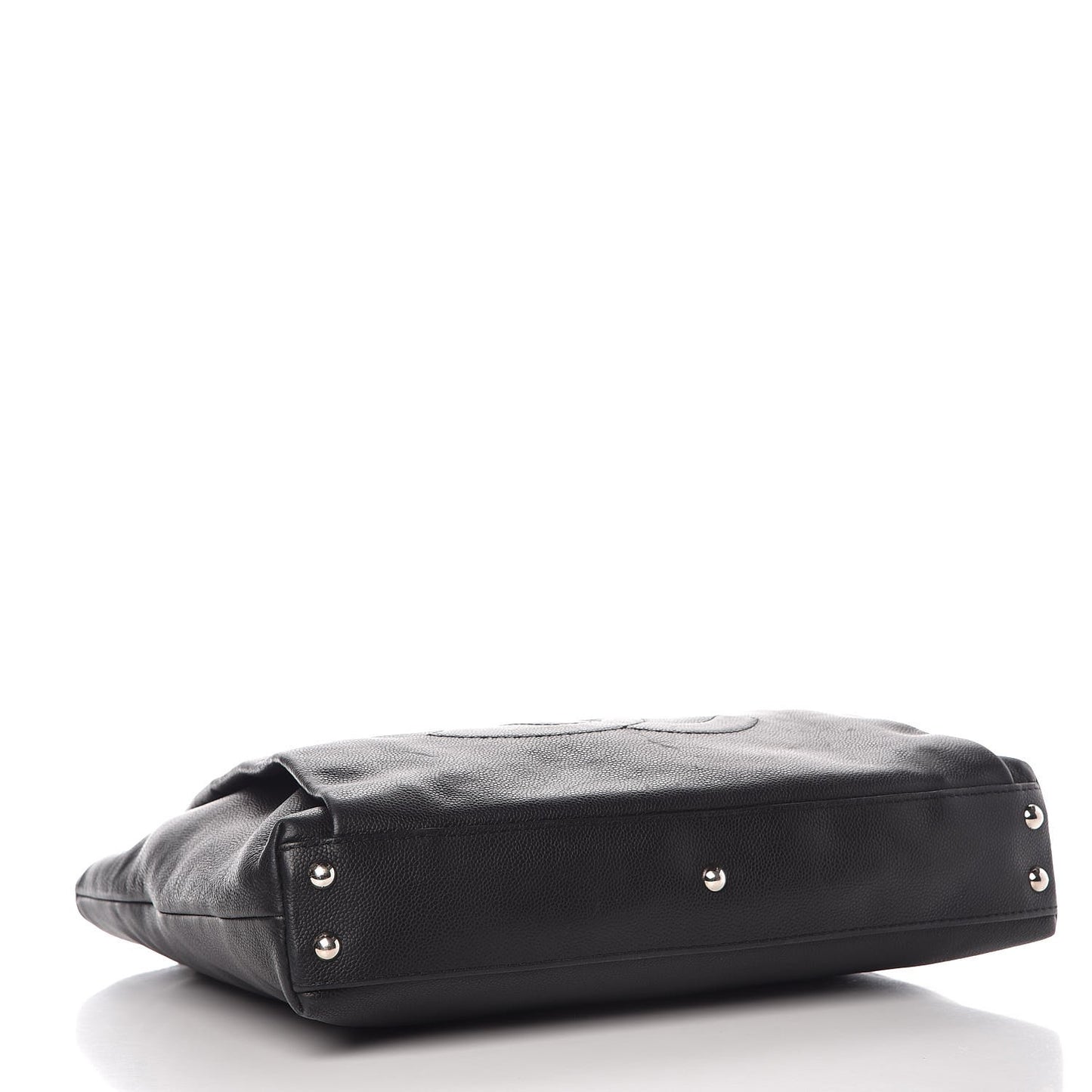 Caviar Large CC Tuck Tote Black