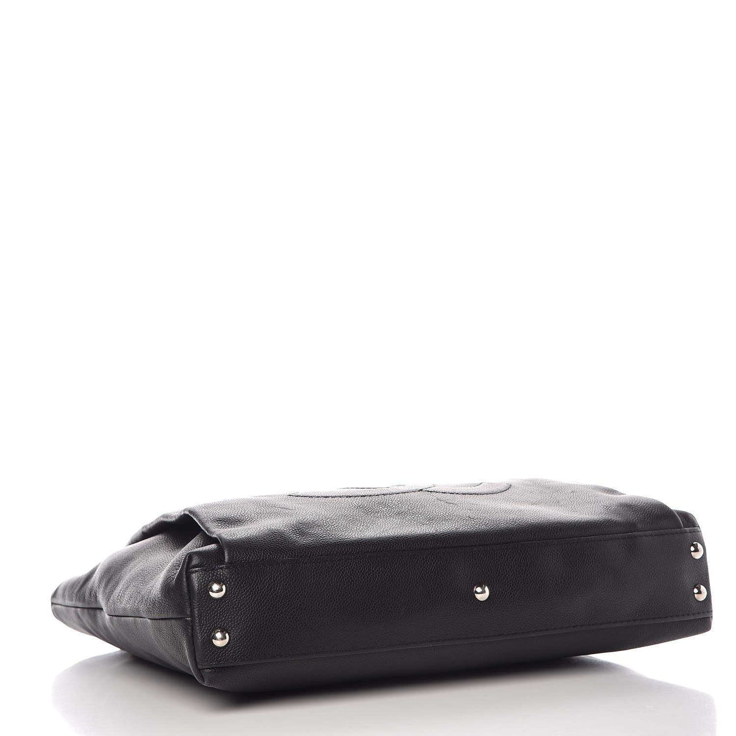 Chanel Caviar Large CC Tuck Tote Black 4 of 10