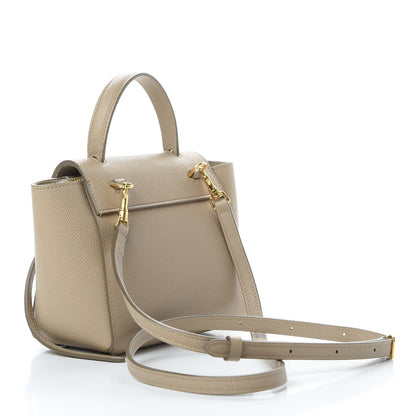 Celine Grained Calfskin Pico Belt Bag Light Taupe 3 of 13