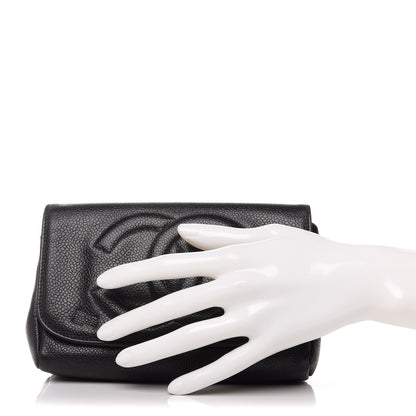 Chanel Caviar CC Flap Cosmetic Case Black 2 of 10
