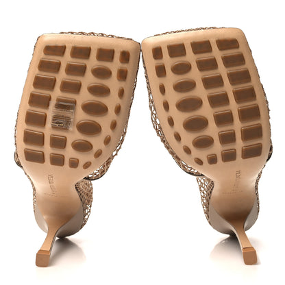 Bottega Veneta Mesh Calfskin Chain Stretch Pumps 40 Beige 5 of 7