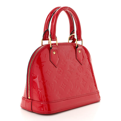 Louis Vuitton Vernis Alma BB Cherry 3 of 12