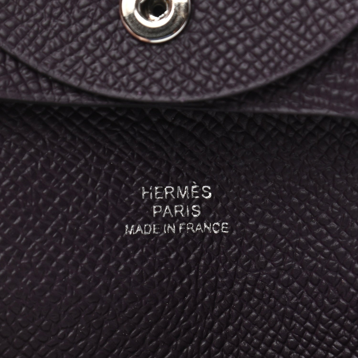 Hermes Epsom Bastia Coin Purse Raisin 6 of 6