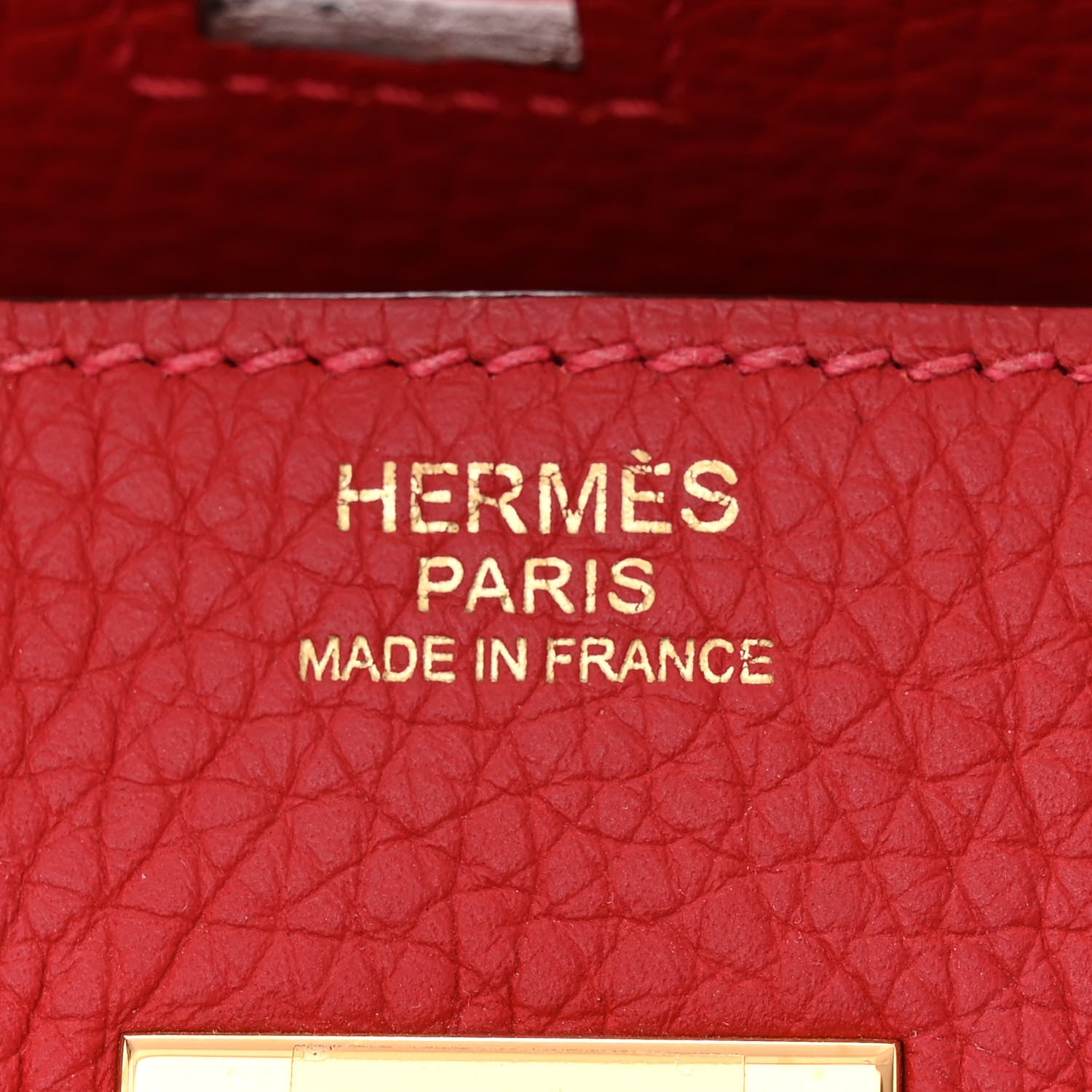 Hermes Taurillon Clemence Birkin 30 Rouge Casaque 6 of 10