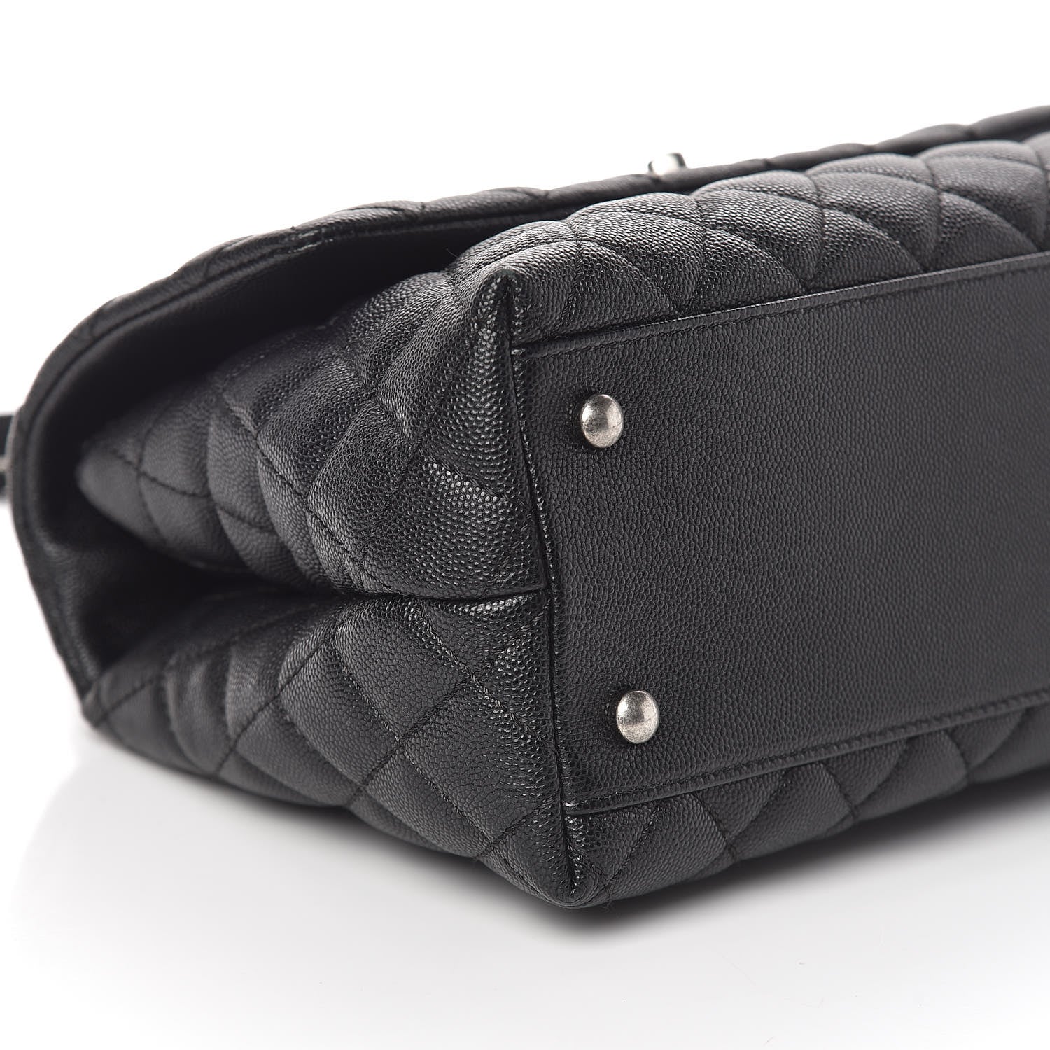 Chanel Caviar Quilted Small Coco Handle Flap Black 8 of 9