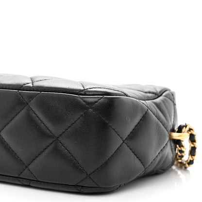 Chanel Lambskin Quilted Mini My Perfect Camera Case Black 10 of 12