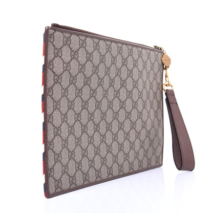 Gucci GG Supreme Monogram Courrier Documents Holder Beige New Acero 3 of 12