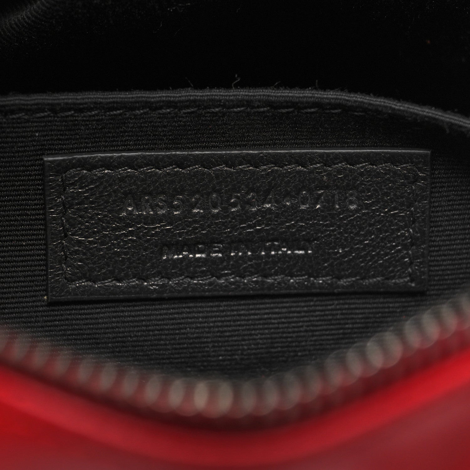 Saint Laurent Calfskin Matelasse Monogram Lou Camera Bag Red 7 of 10