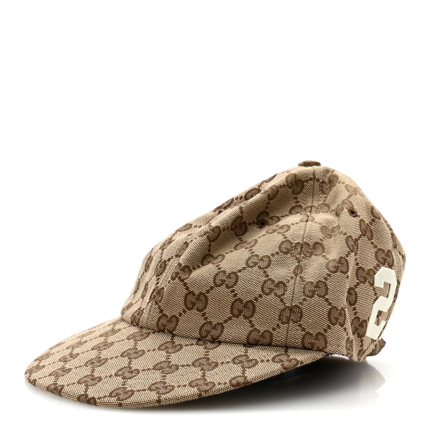 Monogram Patch Logo Soft Baseball Hat S Beige Cocoa
