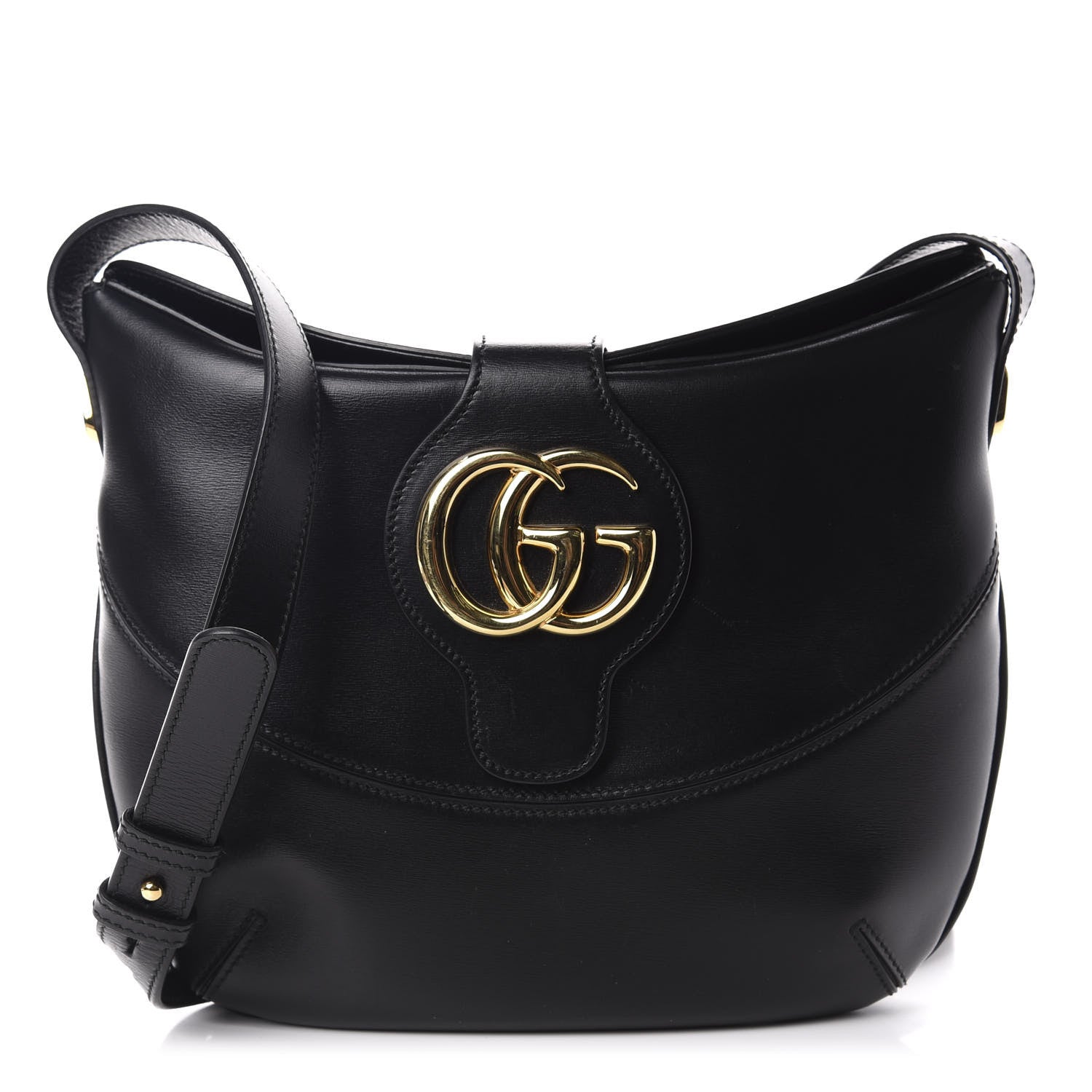 Gucci Calfskin Medium Arli Shoulder Bag Black 1 of 10