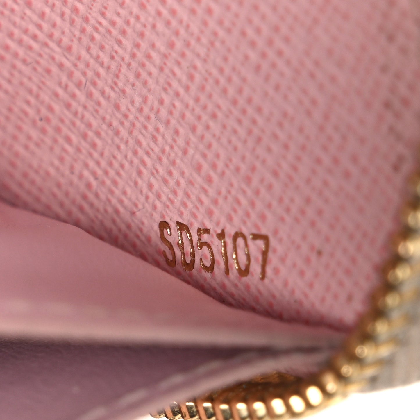 Damier Azur Clemence Wallet Rose Ballerine