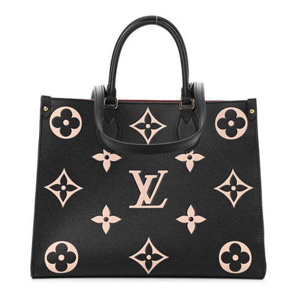 Louis Vuitton Empreinte Monogram Giant Onthego MM Black Beige 1 of 4