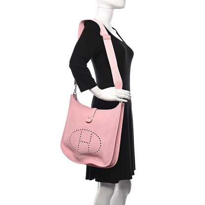 Hermes Taurillon Clemence Evelyne III GM Rose Sakura 2 of 10