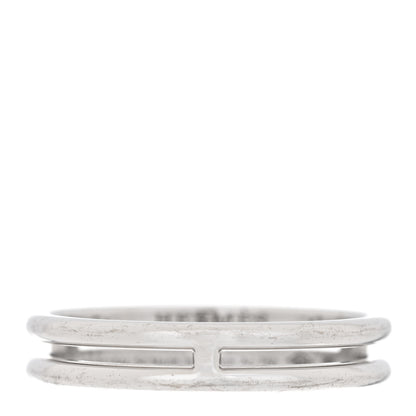 Hermes 18K White Gold Ariane Wedding Band Ring 54 7 1 of 5