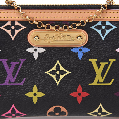 Louis Vuitton Monogram Multicolor Pochette Milla MM Black 10 of 11