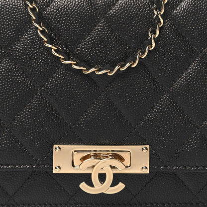 Chanel Caviar Quilted Golden Class Wallet On Chain WOC Black 9 of 11