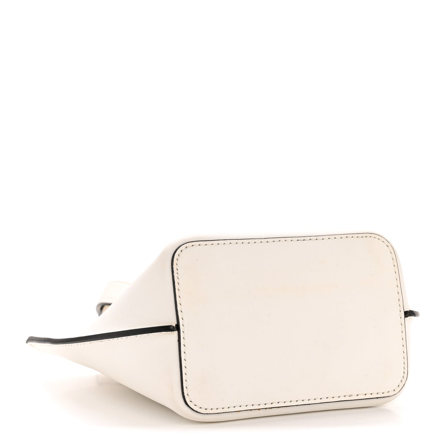 Vitello Mini Virtus Bucket Bag White