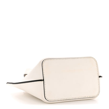 Versace Vitello Mini Virtus Bucket Bag White 4 of 13