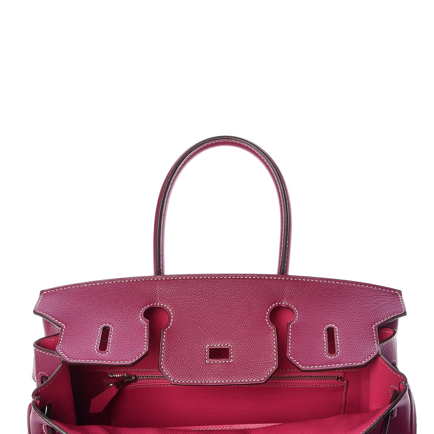 Hermes Epsom Candy Birkin 30 Tosca Rose Tyrien 15 of 33