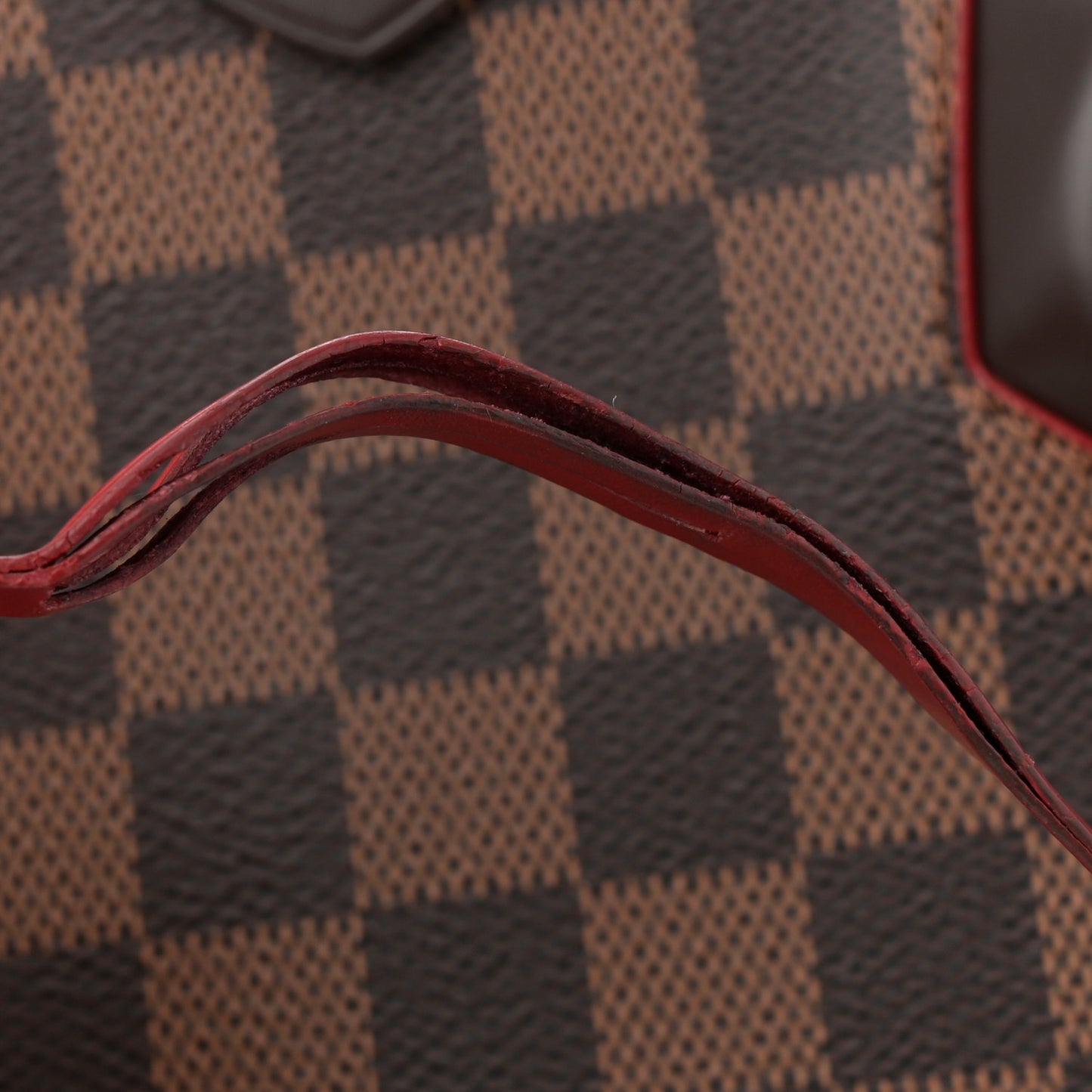 Damier Ebene Caissa Tote PM Cherry
