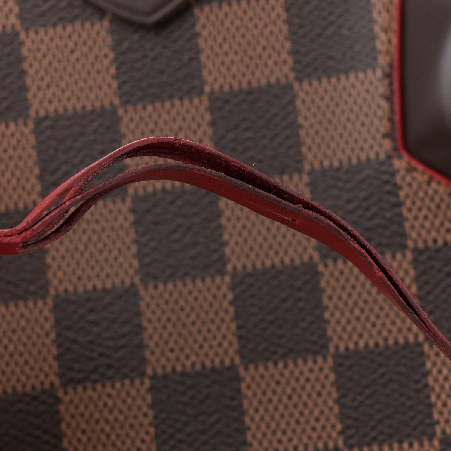 Louis Vuitton Damier Ebene Caissa Tote PM Cherry 14 of 15