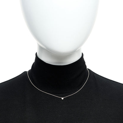Tiffany Sterling Silver Diamond .03ct Elsa Peretti Diamonds by the Yard Pendant Necklace 2 of 5