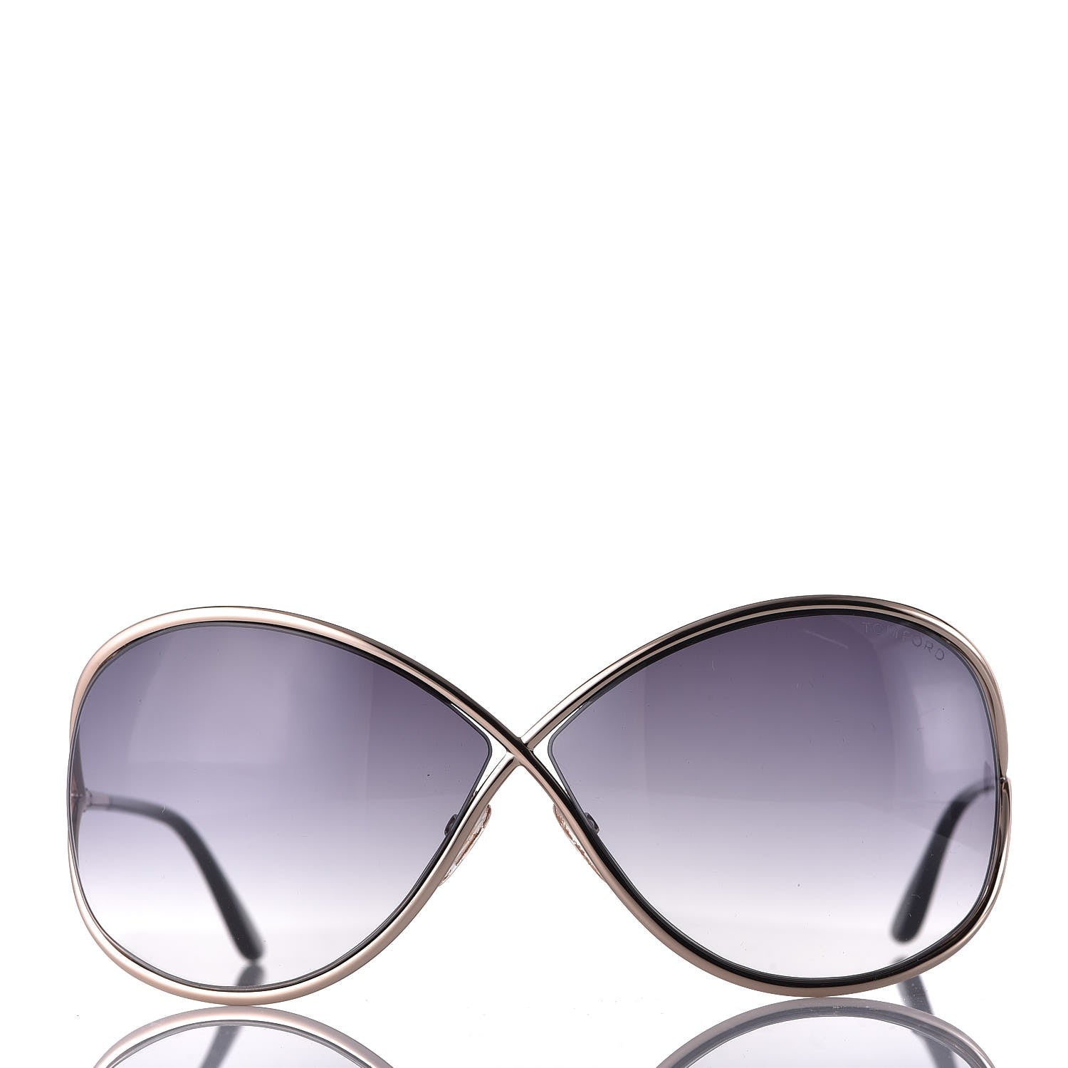 Tom Ford Miranda Crossover Sunglasses TF130 Black Rose Gold 2 of 8