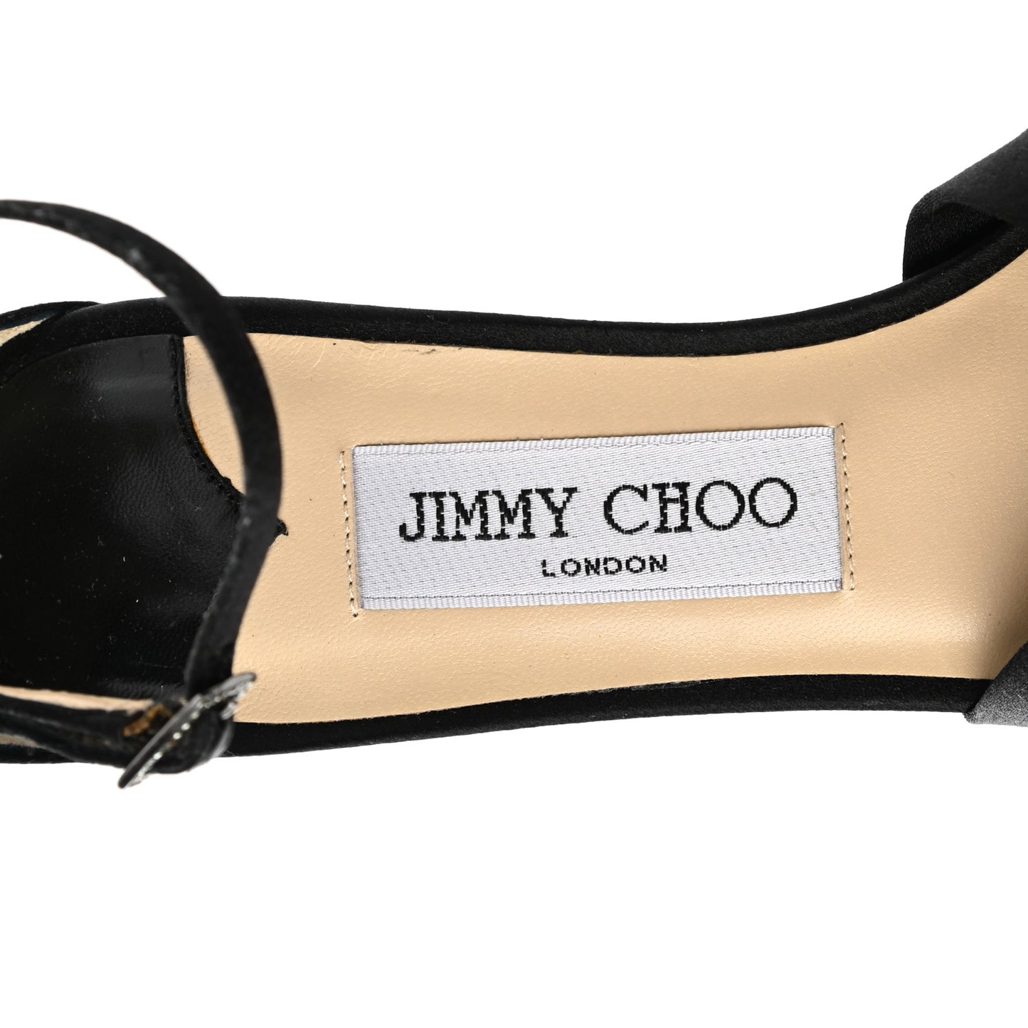 Satin Macy Sandals 36 Black