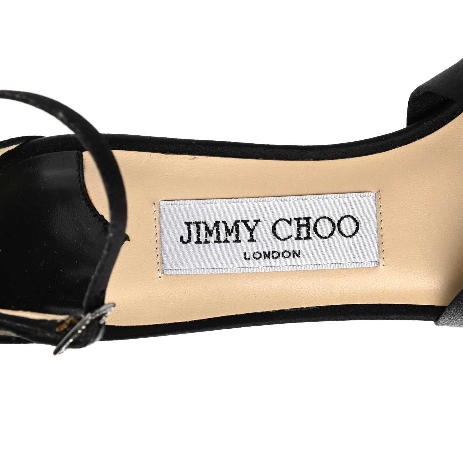 Jimmy Choo Satin Macy Sandals 36 Black 7 of 10