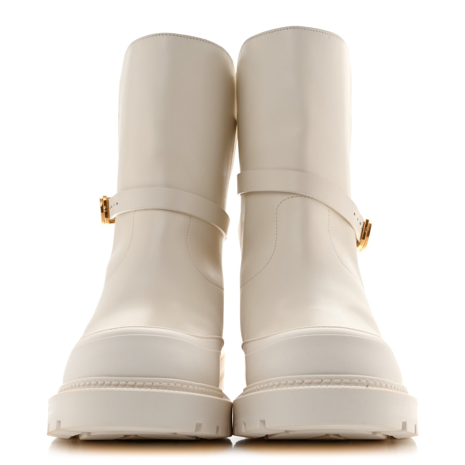 Christian Dior Calfskin Empreinte Ankle Boot 39 White 3 of 9