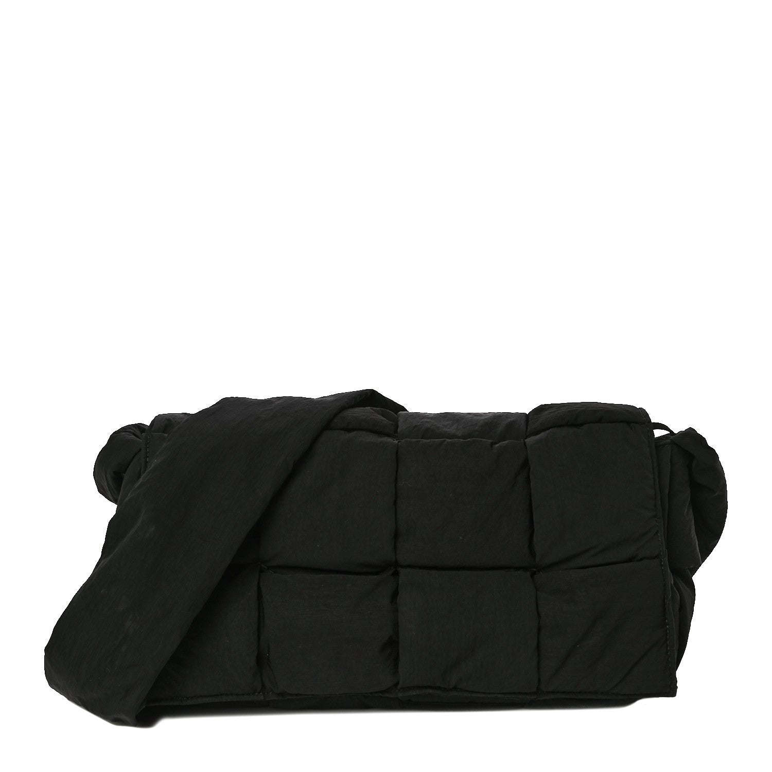 Bottega Veneta Nylon Intrecciato Padded Tech Cassette Bag Black 3 of 12