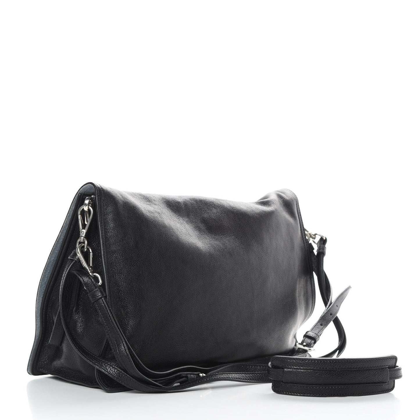 Glace Calf Etiquette Flap Black Astrale
