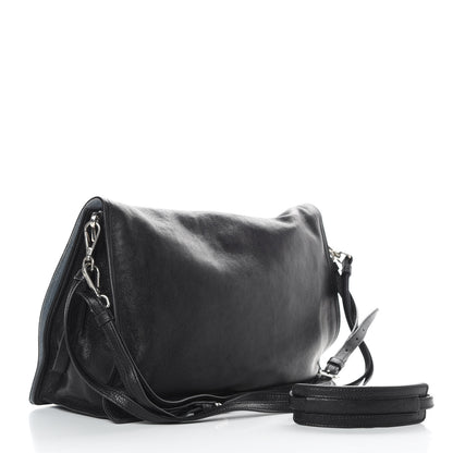 Prada Glace Calf Etiquette Flap Black Astrale 3 of 14